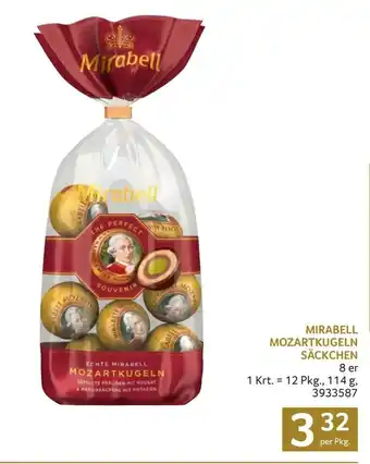 Mirabell mozartkugeln säckchen