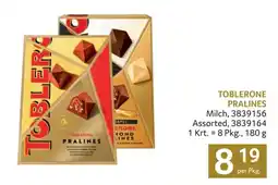 Transgourmet Toblerone pralines Angebot