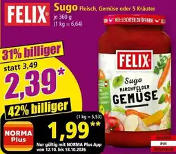 Norma Felix Sugo Marchfelder Gemüse Angebot