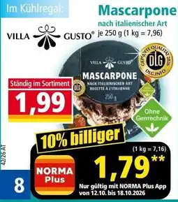 Norma Mascarpone nach italienischer Art Angebot