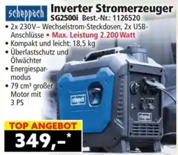 Norma Scheppach Inverter Stromerzeuger SG2500i Angebot