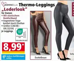 Norma Jasminella Thermo-Leggings Lederlook Angebot