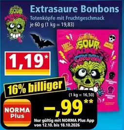 Norma Sour Crunch Bonbons Angebot