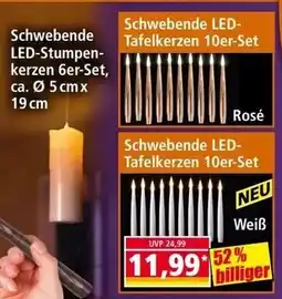 Norma Schwebende LED-Tafelkerzen Angebot