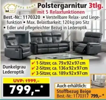 Norma Polstergarnitur 3tlg. Angebot