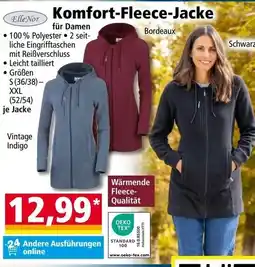 Norma Komfort-Fleece-Jacke ElleNor Angebot