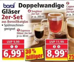 Norma boral Doppelwandige Gläser Angebot