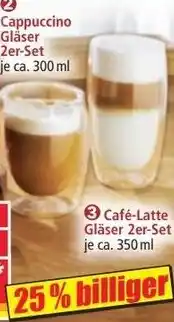 Norma Café-Latte Gläser 2er-Set Angebot