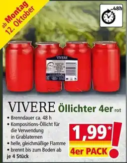 Norma Vivere Öllichter 4er rot Angebot