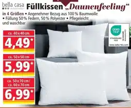 Norma bella casa Füllkissen "Daunenfeeling" Angebot