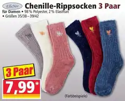 Norma Chenille-Rippsocken für Damen Angebot