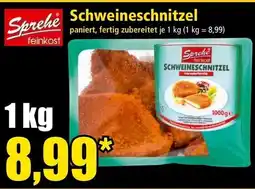 Norma Sprehe Schweineschnitzel Angebot