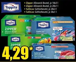 Norma Toppits Zipper Allzweck-Beutel Angebot