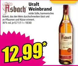 Norma Asbach Uralt Weinbrand Angebot