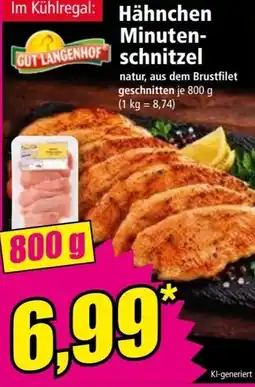 Norma Hähnchen Minuten-schnitzel Gut Langenhof Angebot