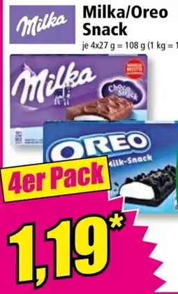 Norma Milka/Oreo Snack Angebot