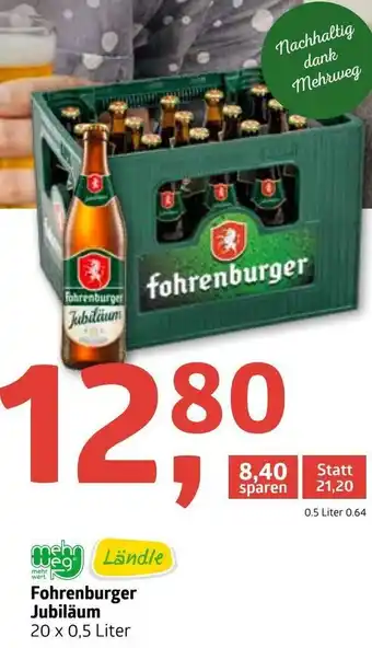 ADEG Fohrenburger Jubiläum 20x0,5 Liter Angebot