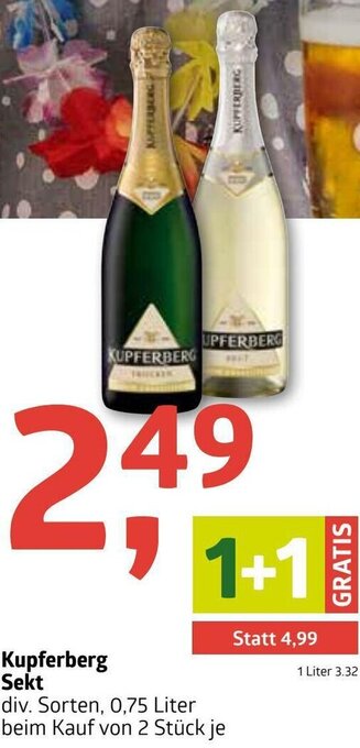 ADEG Kupferberg Sekt Angebot