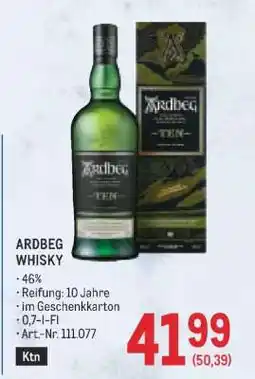 Metro ARDBEG WHISKY Angebot