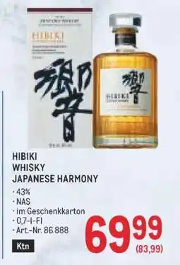Metro HIBIKI WHISKY JAPANESE HARMONY Angebot