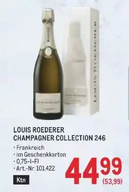 Metro LOUIS ROEDERER CHAMPAGNER COLLECTION 246 Angebot