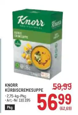 Metro KNORR KÜRBISCREMESUPPE Angebot