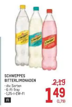 Metro SCHWEPPES BITTERLIMONADEN Angebot