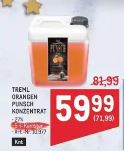 Metro TREML ORANGEN PUNSCH KONZENTRAT Angebot