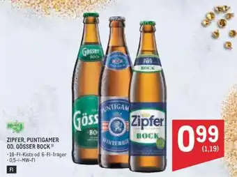 ZIPFER, PUNTIGAMER OD. GÖSSER BOCK