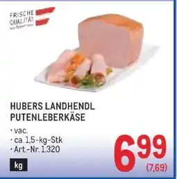 Metro HUBERS LANDHENDL PUTENLEBERKÄSE Angebot