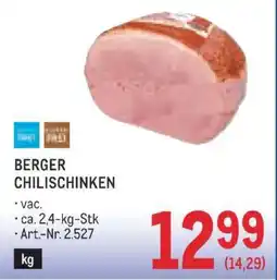 Metro BERGER CHILISCHINKEN Angebot
