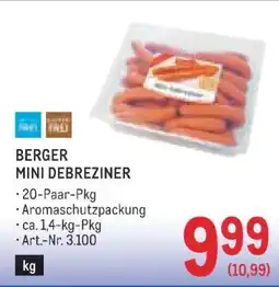 Metro BERGER MINI DEBREZINER Angebot