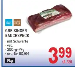 Metro Greisinger Bauchspeck Angebot
