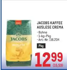 Metro Jacobs Kaffee Auslese Crema Angebot