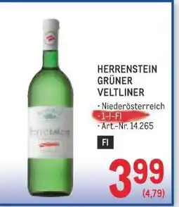 Metro HERRENSTEIN GRÜNER VELTLINER Angebot