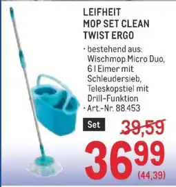 Metro LEIFHEIT MOP-SET CLEAN TWIST ERGO Angebot
