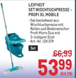 Metro LEIFHEIT SET WISCHTUCHPRESSE - PROFI XL MOBILE Angebot