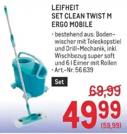 Metro LEIFHEIT SET CLEAN TWIST M ERGO MOBILE Angebot
