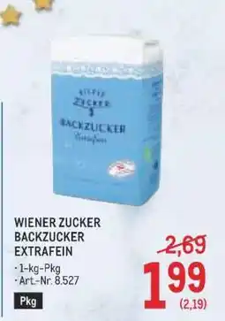 Metro Wiener Zucker Backzucker extrafein Angebot