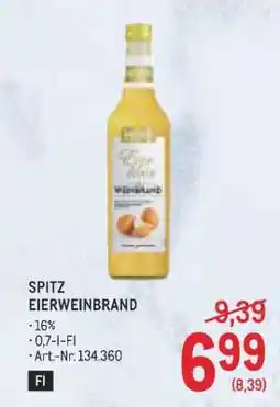 Metro Spitz Eierweinbrand Angebot