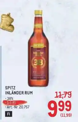 Metro Spitz Inländer Rum Angebot
