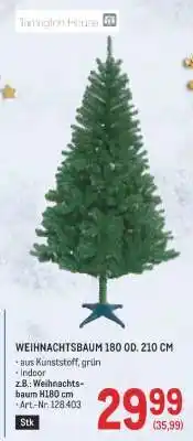Metro WEIHNACHTSBAUM 180 OD. 210 CM Angebot