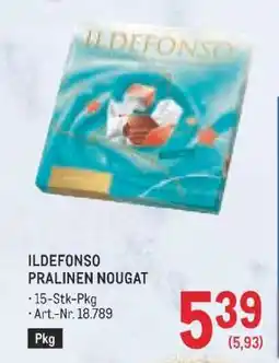 Metro ILDEFONSO PRALINEN NOUGAT Angebot