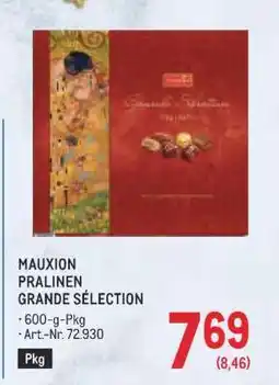 Metro MAUXION PRALINEN GRANDE SÉLECTION Angebot