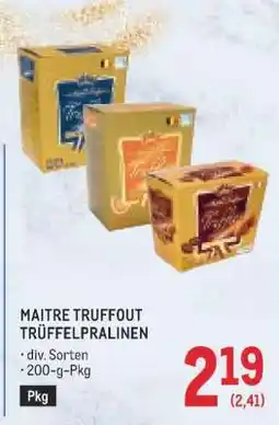 Metro MAITRE TRUFFOUT TRÜFFELPRALINEN Angebot