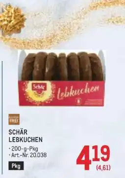 Metro SCHÄR LEBKUCHEN Angebot
