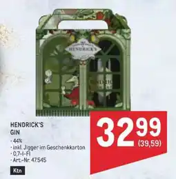 Metro Hendrick‘s Gin Angebot