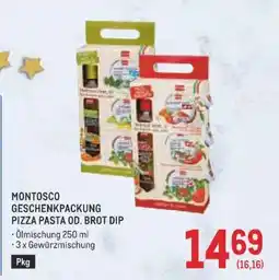 Metro MONTOSCO GESCHENKPACKUNG PIZZA PASTA OD. BROT DIP Angebot