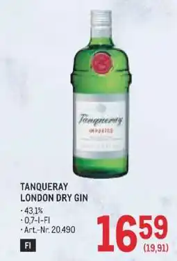 Metro Tanqueray London Dry Gin Angebot