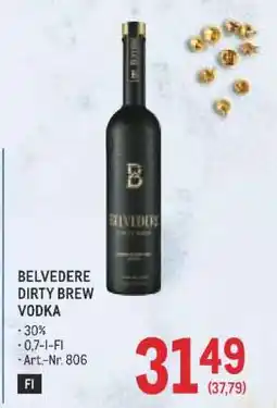 Metro BELVEDERE DIRTY BREW VODKA Angebot